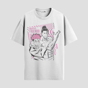 Playera urbana de anime y gaming ExtraLife MX, corte Standard Fit unisex ligero y transpirable en color Deep Black y Pure White, ropa de uso diario para gym y casual.