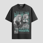 Playera urbana de anime y gaming ExtraLife MX, corte Standard Fit unisex ligero y transpirable en color Deep Black y Pure White, ropa de uso diario para gym y casual.
