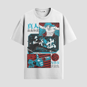 Playera urbana de anime y gaming ExtraLife MX, corte Standard Fit unisex ligero y transpirable en color Deep Black y Pure White, ropa de uso diario para gym y casual.