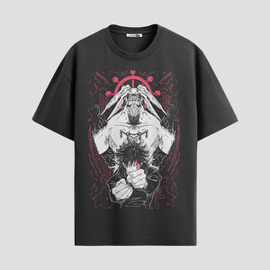 Playera urbana de anime y gaming ExtraLife MX, corte Standard Fit unisex ligero y transpirable en color Deep Black y Pure White, ropa de uso diario para gym y casual.