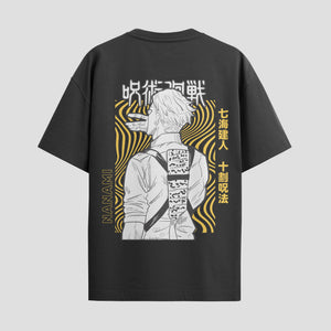 Playera urbana de anime y gaming ExtraLife MX, corte Standard Fit unisex ligero y transpirable en color Deep Black y Pure White, ropa de uso diario para gym y casual.