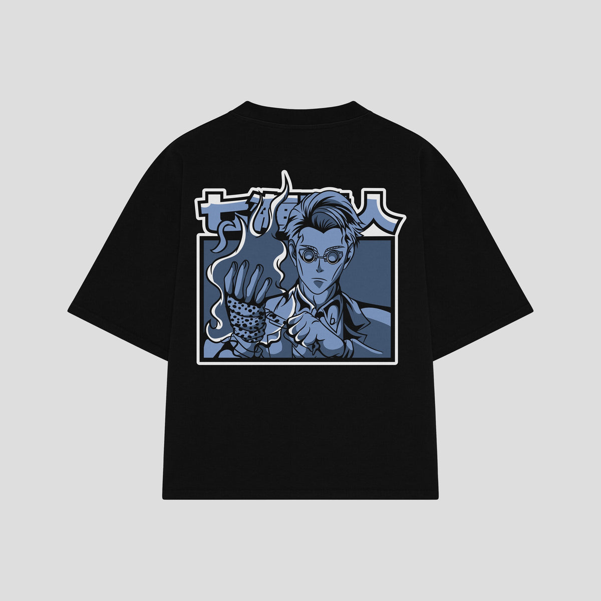 Playera streetwear premium de anime y gaming ExtraLife MX, corte oversized drop shoulder ligero y fresco en color Deep Black y Off-White, moda urbana mexicana de culto.