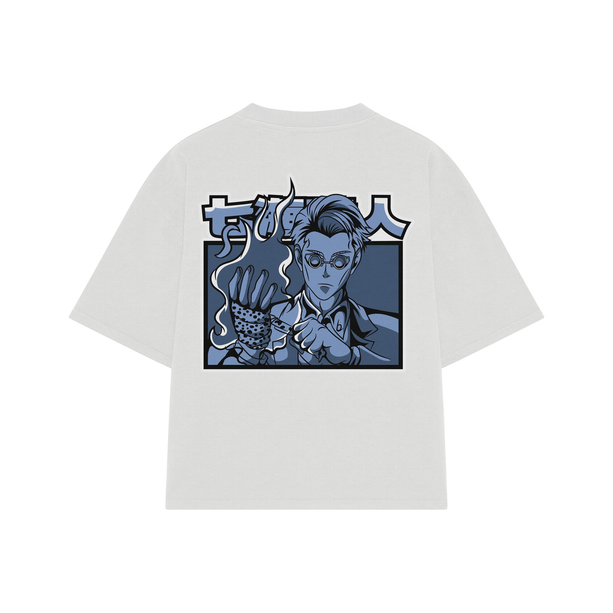 Playera streetwear premium de anime y gaming ExtraLife MX, corte oversized drop shoulder ligero y fresco en color Deep Black y Off-White, moda urbana mexicana de culto.