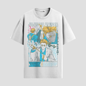Playera urbana de anime y gaming ExtraLife MX, corte Standard Fit unisex ligero y transpirable en color Deep Black y Pure White, ropa de uso diario para gym y casual.