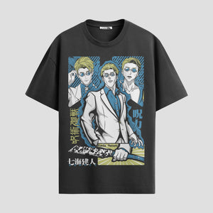 Playera urbana de anime y gaming ExtraLife MX, corte Standard Fit unisex ligero y transpirable en color Deep Black y Pure White, ropa de uso diario para gym y casual.
