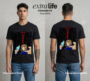 El Arte de las Maldiciones | El Clavo y el Martillo #01903 - Playera Standard Fit | Deep Black - Foto en modelo