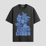 Playera urbana de anime y gaming ExtraLife MX, corte Standard Fit unisex ligero y transpirable en color Deep Black y Pure White, ropa de uso diario para gym y casual.