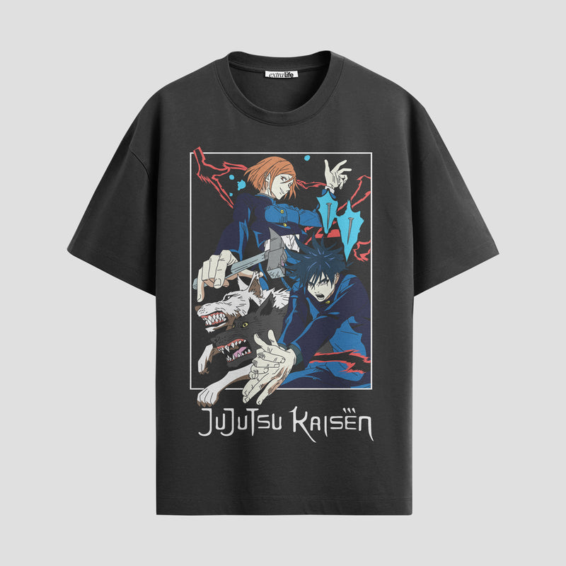 Playera urbana de anime y gaming ExtraLife MX, corte Standard Fit unisex ligero y transpirable en color Deep Black y Pure White, ropa de uso diario para gym y casual.