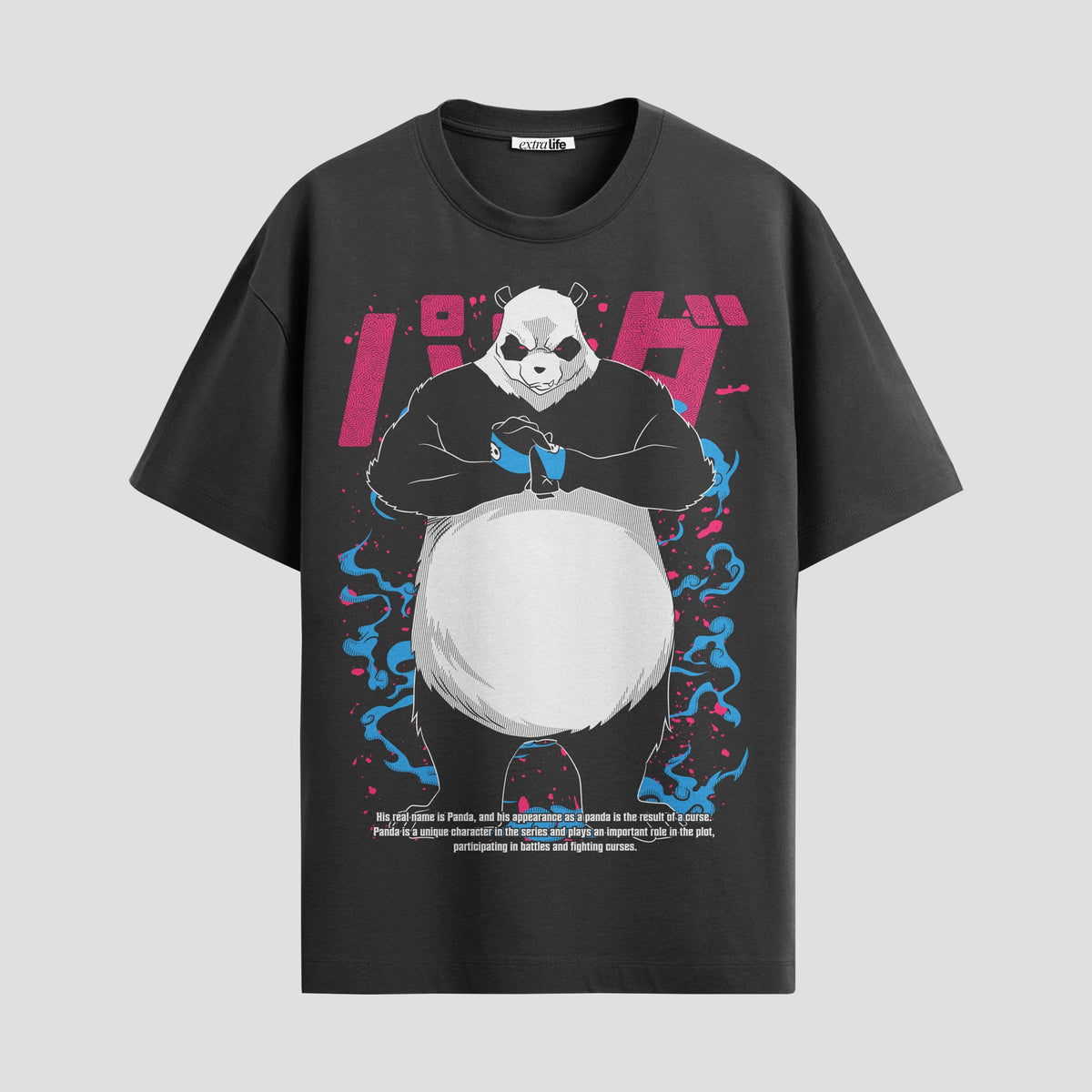 Playera urbana de anime y gaming ExtraLife MX, corte Classic Premium unisex ligero y transpirable en color Deep Black y Pure White, ropa de uso diario para gym y casual.