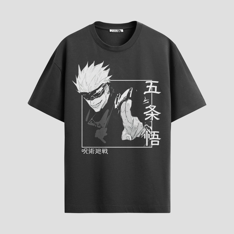 Playera urbana de anime y gaming ExtraLife MX, corte Standard Fit unisex ligero y transpirable en color Deep Black y Pure White, ropa de uso diario para gym y casual.
