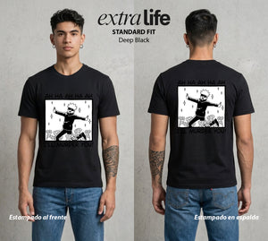 El Arte de las Maldiciones | Ojos del Universo #01919 - Playera Standard Fit | Deep Black - Foto en modelo