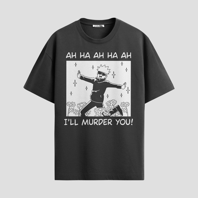 Playera urbana de anime y gaming ExtraLife MX, corte Standard Fit unisex ligero y transpirable en color Deep Black y Pure White, ropa de uso diario para gym y casual.