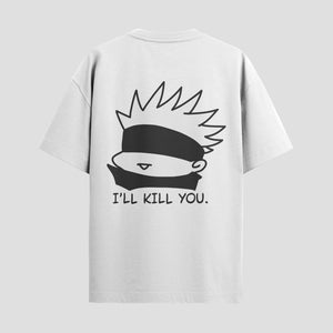 Playera urbana de anime y gaming ExtraLife MX, corte Standard Fit unisex ligero y transpirable en color Deep Black y Pure White, ropa de uso diario para gym y casual.