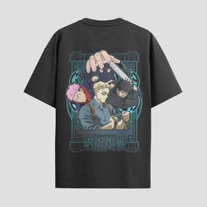 Playera urbana de anime y gaming ExtraLife MX, corte Standard Fit unisex ligero y transpirable en color Deep Black y Pure White, ropa de uso diario para gym y casual.