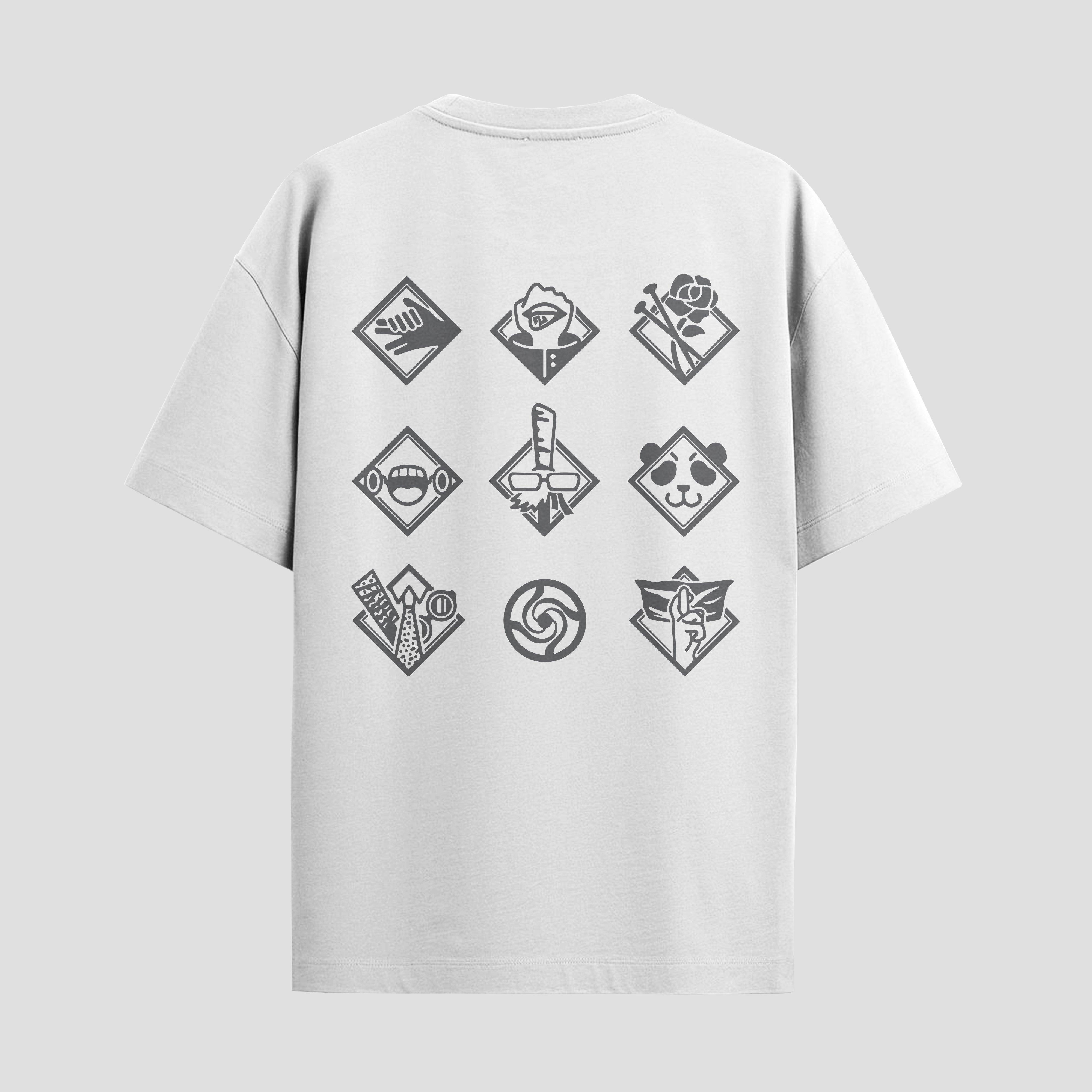 Playera urbana de anime y gaming ExtraLife MX, corte Standard Fit unisex ligero y transpirable en color Deep Black y Pure White, ropa de uso diario para gym y casual.
