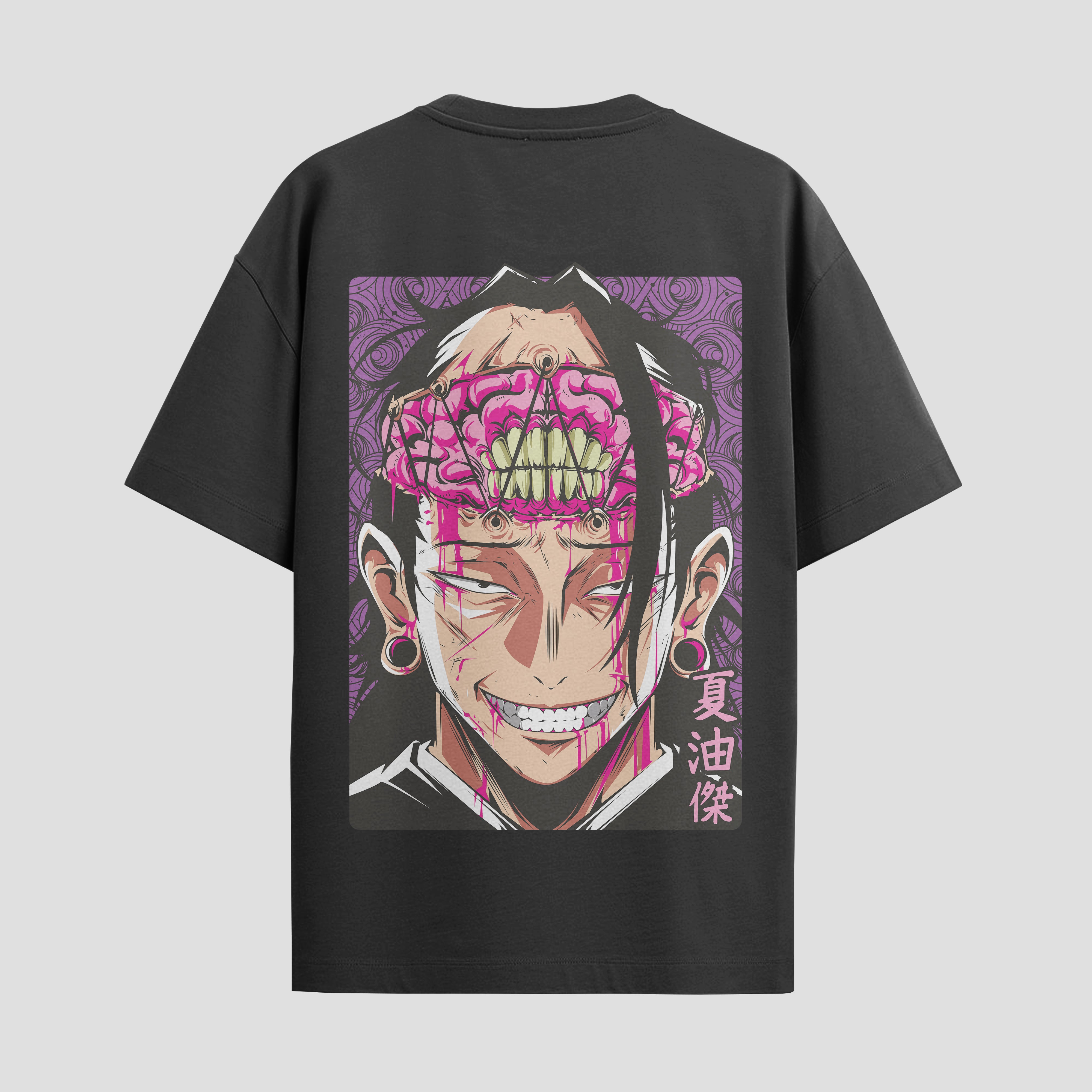 Playera urbana de anime y gaming ExtraLife MX, corte Standard Fit unisex ligero y transpirable en color Deep Black y Pure White, ropa de uso diario para gym y casual.