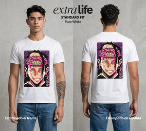 El Arte de las Maldiciones | El Coleccionista de Maldiciones #01926 - Playera Standard Fit | Pure White - Foto en modelo