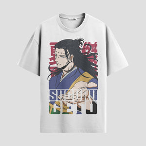 Playera urbana de anime y gaming ExtraLife MX, corte Standard Fit unisex ligero y transpirable en color Deep Black y Pure White, ropa de uso diario para gym y casual.