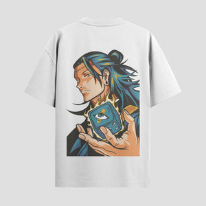 Playera urbana de anime y gaming ExtraLife MX, corte Standard Fit unisex ligero y transpirable en color Deep Black y Pure White, ropa de uso diario para gym y casual.