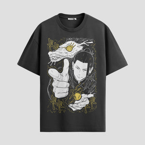 Playera urbana de anime y gaming ExtraLife MX, corte Standard Fit unisex ligero y transpirable en color Deep Black y Pure White, ropa de uso diario para gym y casual.