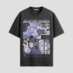 Playera urbana de anime y gaming ExtraLife MX, corte Standard Fit unisex ligero y transpirable en color Deep Black y Pure White, ropa de uso diario para gym y casual.