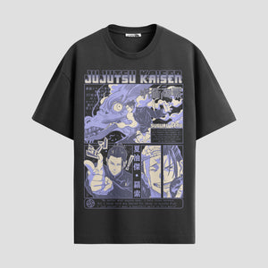 Playera urbana de anime y gaming ExtraLife MX, corte Standard Fit unisex ligero y transpirable en color Deep Black y Pure White, ropa de uso diario para gym y casual.