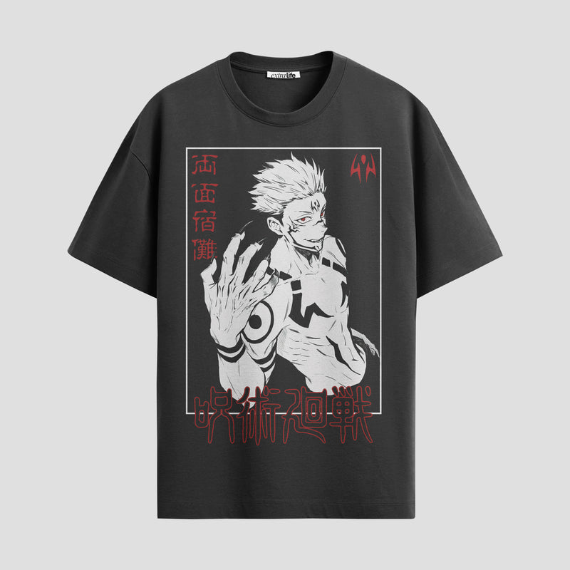 Playera urbana de anime y gaming ExtraLife MX, corte Standard Fit unisex ligero y transpirable en color Deep Black y Pure White, ropa de uso diario para gym y casual.