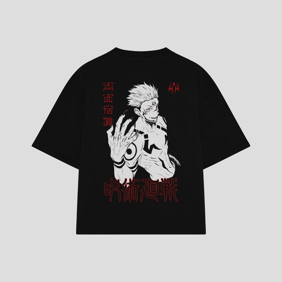Playera streetwear premium de anime y gaming ExtraLife MX, corte oversized drop shoulder ligero y fresco en color Deep Black y Off-White, moda urbana mexicana de culto.