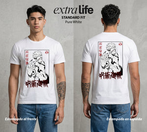 El Arte de las Maldiciones | Dedos del Rey #01934 - Playera Standard Fit | Pure White - Foto en modelo