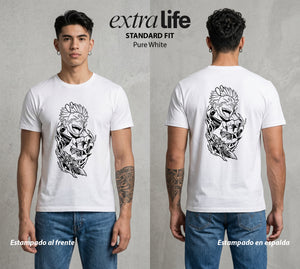 El Arte de las Maldiciones | La Maldicion Original #01935 - Playera Standard Fit | Pure White - Foto en modelo