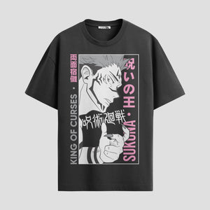 Playera urbana de anime y gaming ExtraLife MX, corte Standard Fit unisex ligero y transpirable en color Deep Black y Pure White, ropa de uso diario para gym y casual.