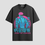 Playera urbana de anime y gaming ExtraLife MX, corte Standard Fit unisex ligero y transpirable en color Deep Black y Pure White, ropa de uso diario para gym y casual.