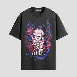 Playera urbana de anime y gaming ExtraLife MX, corte Standard Fit unisex ligero y transpirable en color Deep Black y Pure White, ropa de uso diario para gym y casual.