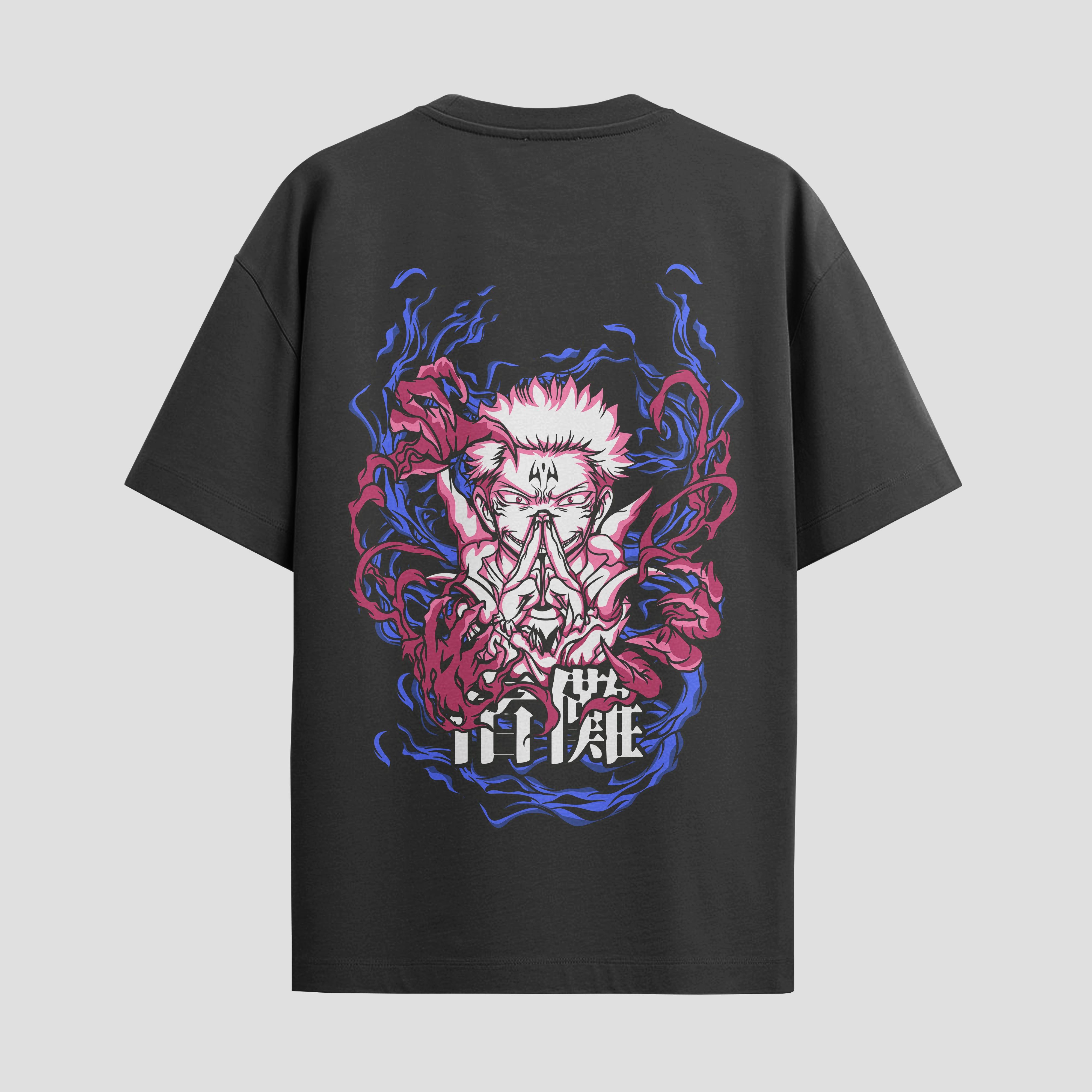 Playera urbana de anime y gaming ExtraLife MX, corte Standard Fit unisex ligero y transpirable en color Deep Black y Pure White, ropa de uso diario para gym y casual.