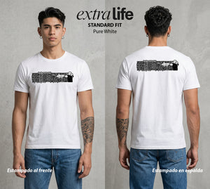 El Arte de las Maldiciones | La Maldicion Original #01943 - Playera Standard Fit | Pure White - Foto en modelo