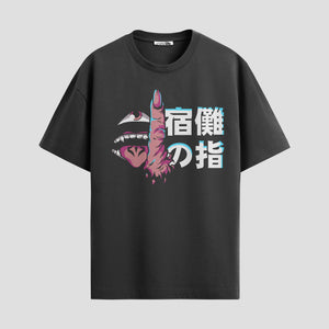 Playera urbana de anime y gaming ExtraLife MX, corte Standard Fit unisex ligero y transpirable en color Deep Black y Pure White, ropa de uso diario para gym y casual.