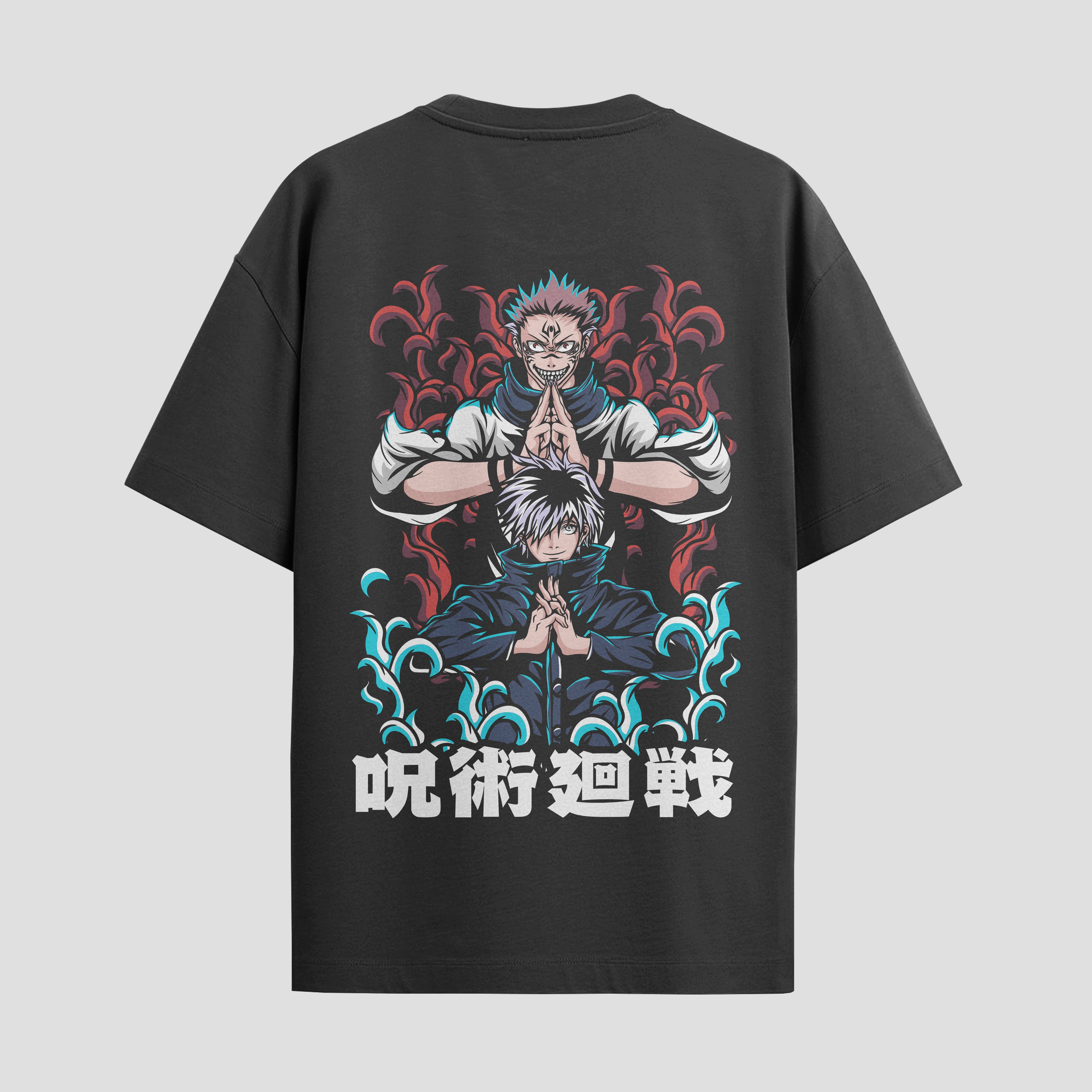 Playera urbana de anime y gaming ExtraLife MX, corte Standard Fit unisex ligero y transpirable en color Deep Black y Pure White, ropa de uso diario para gym y casual.