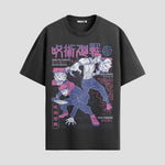 Playera urbana de anime y gaming ExtraLife MX, corte Standard Fit unisex ligero y transpirable en color Deep Black y Pure White, ropa de uso diario para gym y casual.