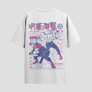 Playera urbana de anime y gaming ExtraLife MX, corte Standard Fit unisex ligero y transpirable en color Deep Black y Pure White, ropa de uso diario para gym y casual.