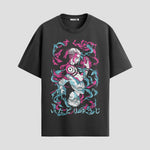 Playera urbana de anime y gaming ExtraLife MX, corte Standard Fit unisex ligero y transpirable en color Deep Black y Pure White, ropa de uso diario para gym y casual.