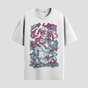 Playera urbana de anime y gaming ExtraLife MX, corte Standard Fit unisex ligero y transpirable en color Deep Black y Pure White, ropa de uso diario para gym y casual.