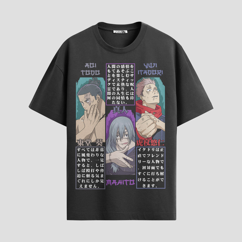 Playera urbana de anime y gaming ExtraLife MX, corte Standard Fit unisex ligero y transpirable en color Deep Black y Pure White, ropa de uso diario para gym y casual.