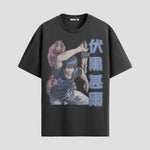 Playera urbana de anime y gaming ExtraLife MX, corte Standard Fit unisex ligero y transpirable en color Deep Black y Pure White, ropa de uso diario para gym y casual.