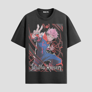 Playera urbana de anime y gaming ExtraLife MX, corte Standard Fit unisex ligero y transpirable en color Deep Black y Pure White, ropa de uso diario para gym y casual.