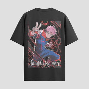 Playera urbana de anime y gaming ExtraLife MX, corte Standard Fit unisex ligero y transpirable en color Deep Black y Pure White, ropa de uso diario para gym y casual.