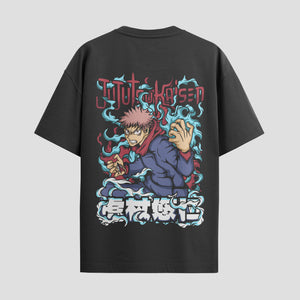 Playera urbana de anime y gaming ExtraLife MX, corte Standard Fit unisex ligero y transpirable en color Deep Black y Pure White, ropa de uso diario para gym y casual.