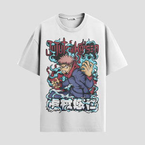 Playera urbana de anime y gaming ExtraLife MX, corte Standard Fit unisex ligero y transpirable en color Deep Black y Pure White, ropa de uso diario para gym y casual.