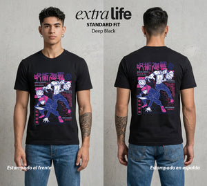 El Arte de las Maldiciones | El Ser del Caos Antiguo #01969 - Playera Standard Fit | Deep Black - Foto en modelo