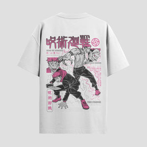 Playera urbana de anime y gaming ExtraLife MX, corte Standard Fit unisex ligero y transpirable en color Deep Black y Pure White, ropa de uso diario para gym y casual.