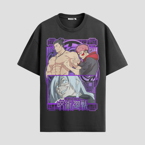 Playera urbana de anime y gaming ExtraLife MX, corte Standard Fit unisex ligero y transpirable en color Deep Black y Pure White, ropa de uso diario para gym y casual.